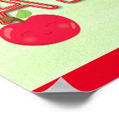 ABC Neon Letters Koekworm Reader Classroom Poster (Hoek)