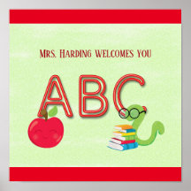 ABC Neon Letters Koekworm Reader Classroom