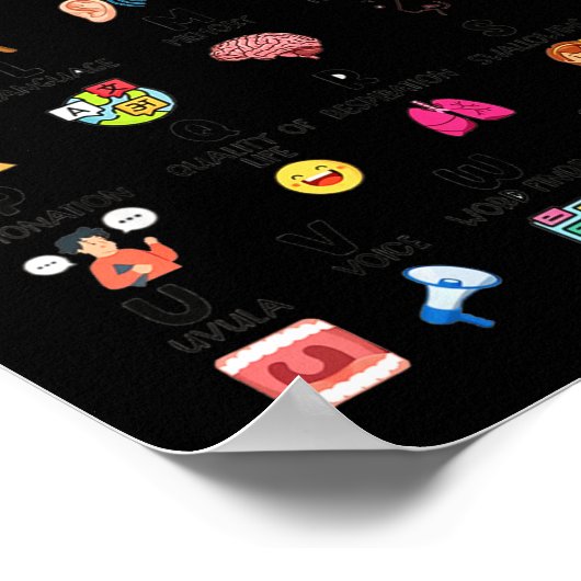 Abc Of Speech Therapy Alphabet Speech Language Pat Poster (Hoek)