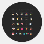 Abc Of Speech Therapy Alphabet Speech Language Pat Ronde Sticker (Voorkant)