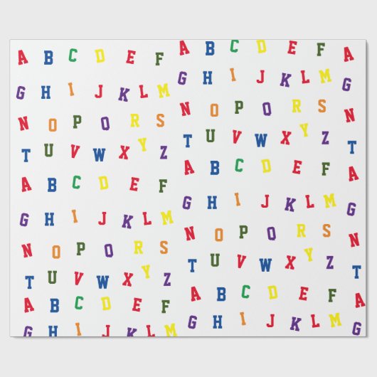 ABC-pakpapier Cadeaupapier (Vlak)