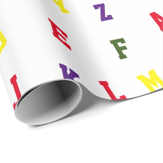 ABC-pakpapier Cadeaupapier (Rol Hoek)