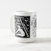 ABC-Pet met lettertype Koffiemok (Voorkant links)