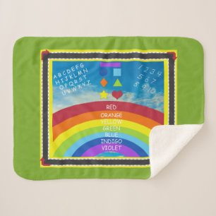ABC-playmat Sherpa Deken