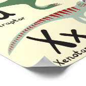 ABC Poster Dinosaurier Alphabet Kinderzimmer (Hoek)