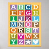 ABC Poster (Goud) (Voorkant)