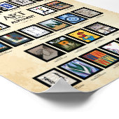 ABC-Poster: Kunst in het alfabet Poster (Hoek)