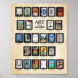 ABC-Poster: Kunst in het alfabet Poster