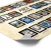 ABC-Poster - Kunst in het alfabet Poster (Hoek)