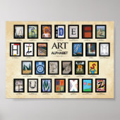ABC-Poster - Kunst in het alfabet Poster (Voorkant)