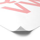 ABC-poster met HI in vetgedrukte kleuren Poster (Hoek)