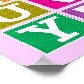 ABC Poster (Roze) (Hoek)