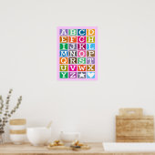ABC Poster (Roze) (Keuken)