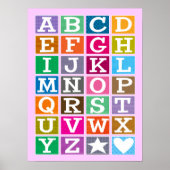 ABC Poster (Roze) (Voorkant)