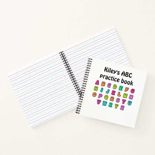 ABC practice notebook personalized Notitieboek (Binnen)