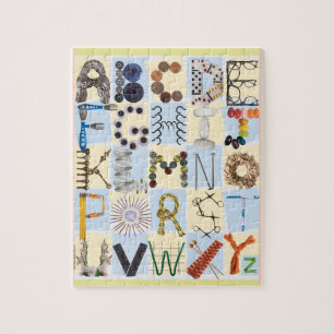 ABC-puzzel leren   Kinder Afbeelding Alfabet Puzzl Legpuzzel