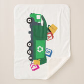 ABC Recycling Garbage Truck Sherpa Deken (Voorkant)