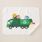 ABC Recycling Garbage Truck Sherpa Deken (Voorkant (horizontaal))