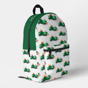 ABC Recycling Vuilniswagen Gepersonaliseerde naam Bedrukte Rugzak