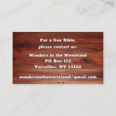 ABC Salvation Evangelism Christelijke Schrift Visitekaartje (Achterkant)