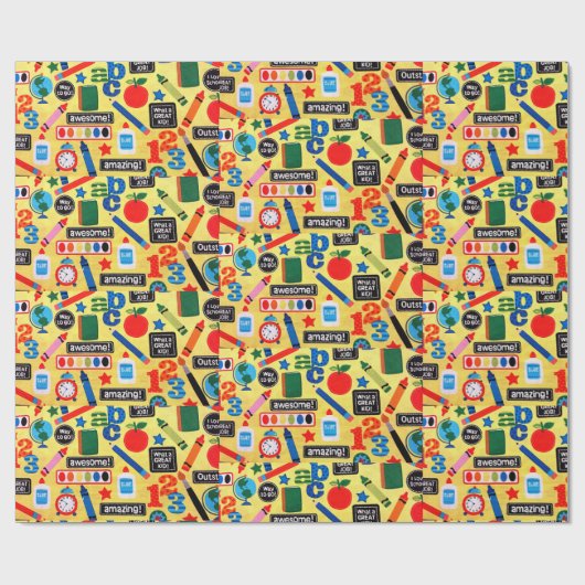 ABC School Amazing Cadeaupapier (Vlak)