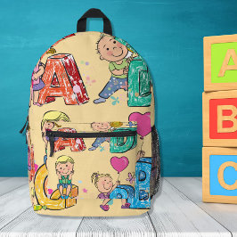 ABC School Kids Bedrukte Rugzak