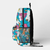 ABC Schoolkinderen - Wolken Bedrukte Rugzak (Rechts)