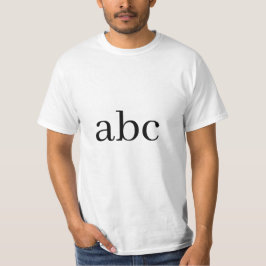 ABC-stijl T-shirt