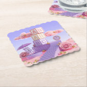 ABC Surreal Dreamlike Landscape Onderzetter (Gebogen)