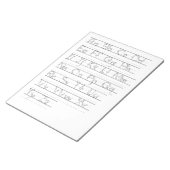 ABC-tekenvel Notitieblok (Schuin)