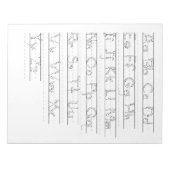 ABC-tekenvel Notitieblok (Voorkant)