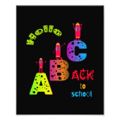 ABC Terug naar school Foto Afdruk (Voorkant)