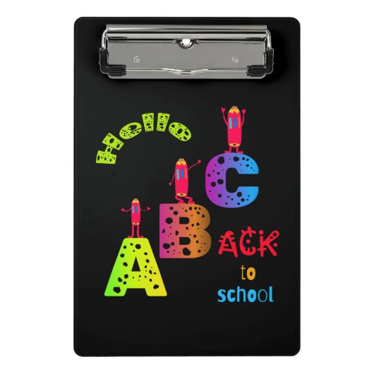 ABC Terug naar school Mini Klembord (Voorkant)