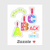 ABC Terug naar school Sticker (Vel)