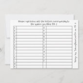 ABC TPC B&W #1 BEDANKKAART (Achterkant)