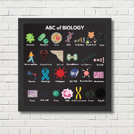 ABC van biologie Poster