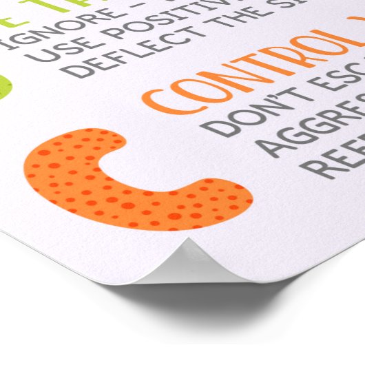 ABC van de strijd tegen pesterijen in het klasloka Poster (Hoek)