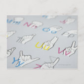 ABC van gebarentaal Briefkaart (Voorkant)