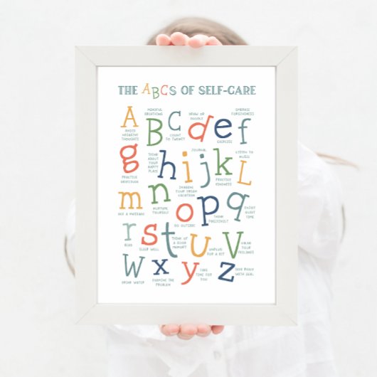 ABC van zelfzorg Poster