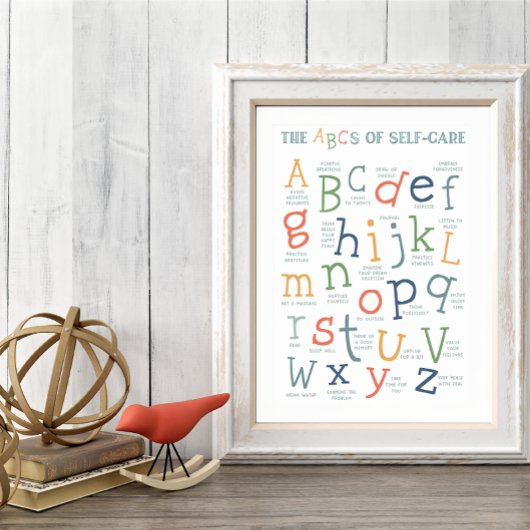 ABC van zelfzorg Poster