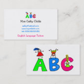 Abc Visitekaartje (Voorkant / Achterkant)