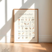 ABC Wall Art Poster Alfabet  Kinder ABC's