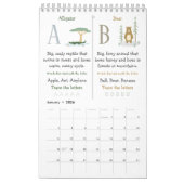 ABC Wild Animal Alphabet Kids Educational Calendar Kalender (Jan 2026)