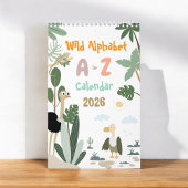 ABC Wild Animal Alphabet Kids Educational Calendar Kalender