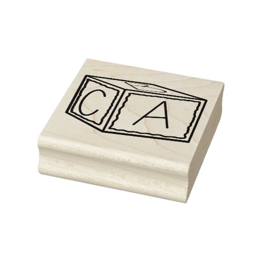 ABC Woodblock Rubberstempel (Stempel)