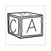 ABC Woodblock Rubberstempel (Afrduk)