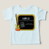 ABCD Alphabet AC/DC Spoof T-shirt (Design voorkant)