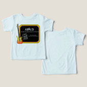ABCD Alphabet AC/DC Spoof T-shirt (Ontwerp Voorkant & Achterkant)