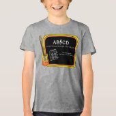 ABCD Alphabet AC/DC Spoof T-shirt (Voorkant)