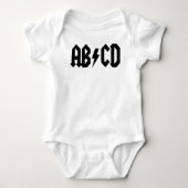 ABCD Baby T-Shirt (Voorkant)